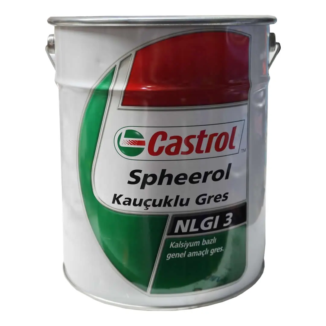 Castrol Spheerol Kauçuklu Yeşil Gres 16 Kg Suya Dayanıklı