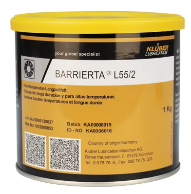 Klüber Barrierta L 55/2 - 1 Kg PTFE Teflon Gres