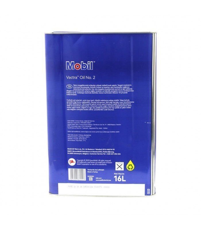 Mobil Vactra Oil No 2 - 16 Litre Kızak Yağı