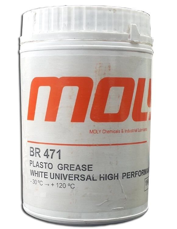 Moly BR 471 Plasto Grease - 1 Kg Beyaz Rulman ve Dişli Gresi Gres Yağı