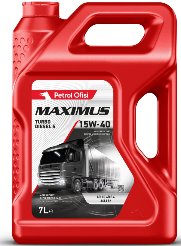 Petrol Ofisi Maximus Turbo Diesel S 15W-40 - 7 Litre Motor Yağı