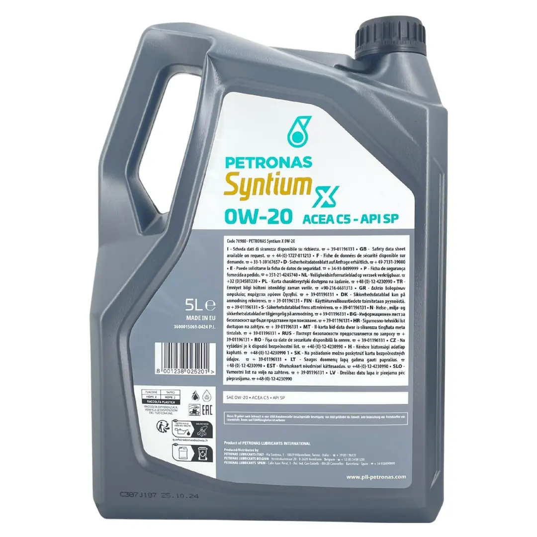 Petronas Syntium X 0W20 5 Lt Motor Yağı